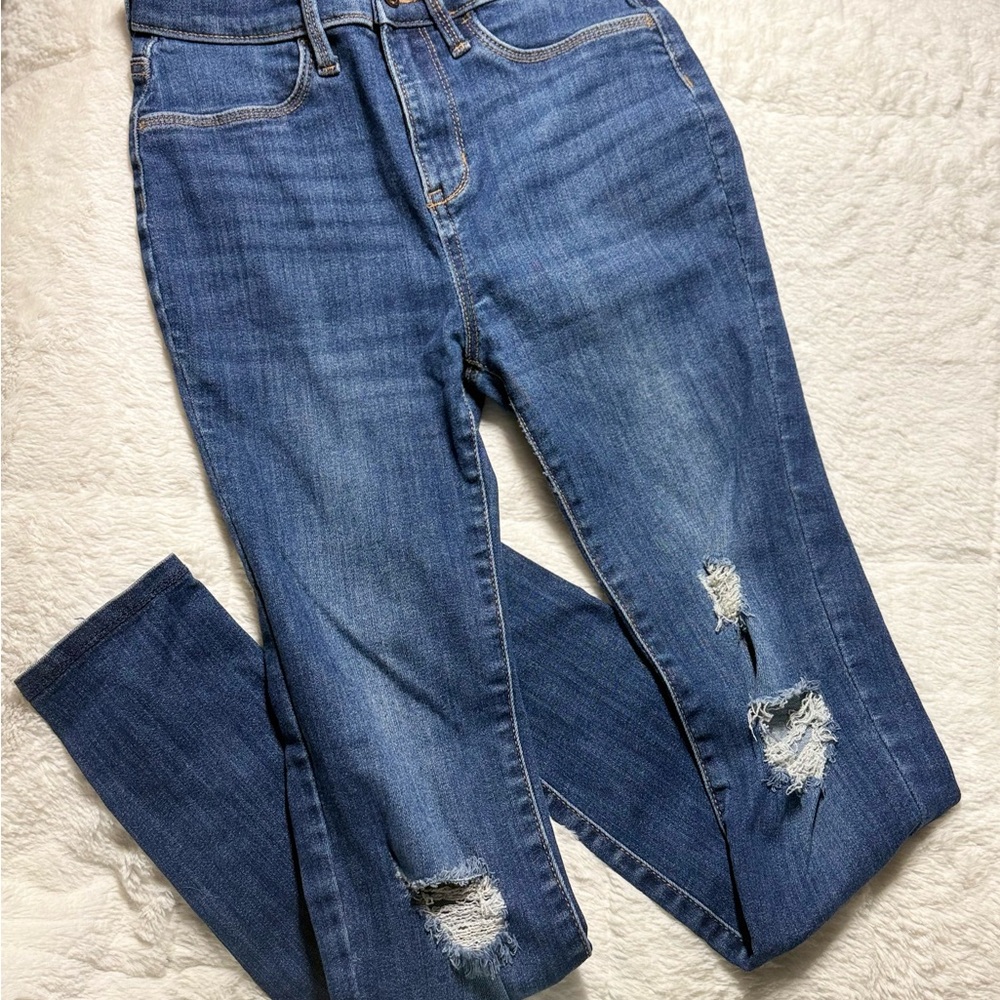 Old Navy Girls Ballerina Distressed Jeggings w/ Adjustable Waist Sz 16